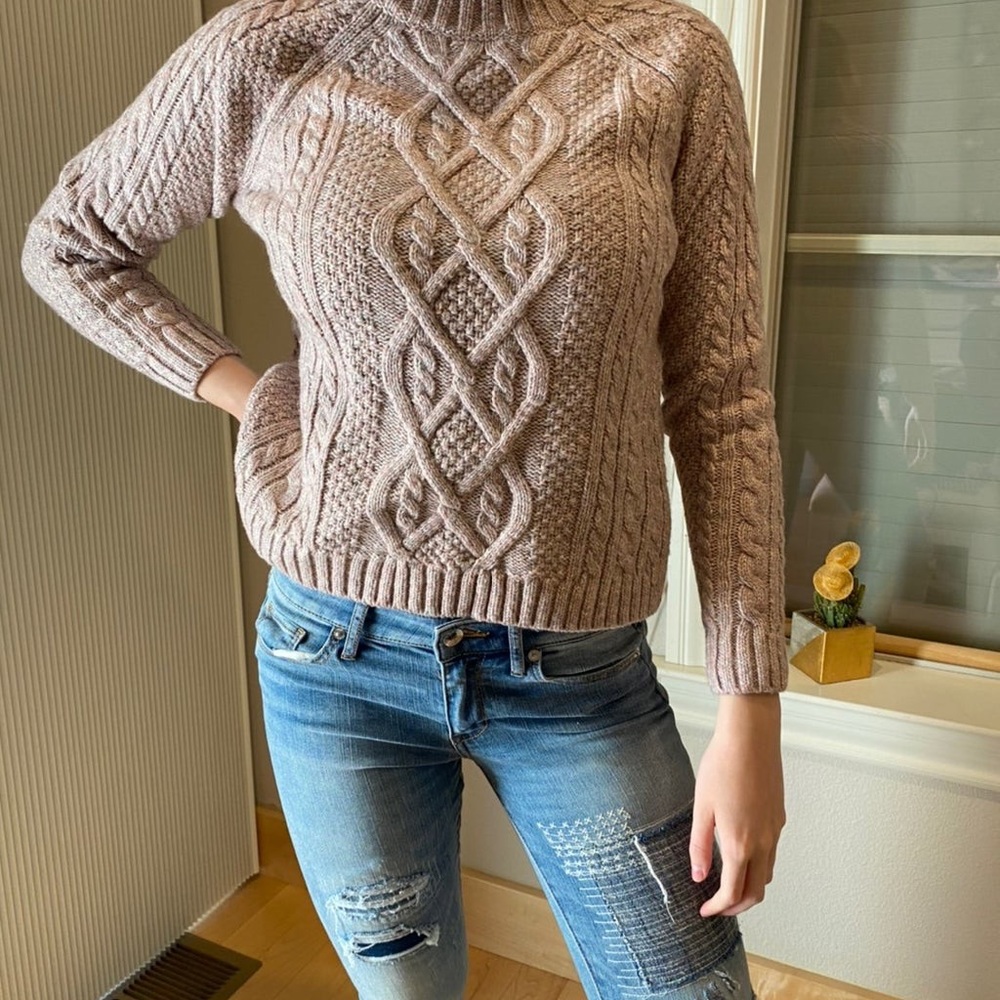 Abercrombie & Fitch Sweater Women Medium Chunky Cable Knit